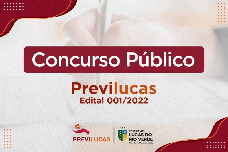 Previlucas divulga retificação do Concurso Público 01/2022 para a autarquia