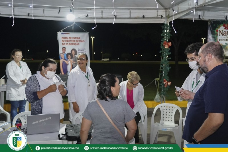 Natal com Vacina imunizou cerca de 280 pessoas em Lucas do Rio Verde