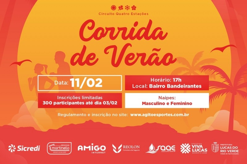 Corrida de Verão abre Circuito Quatro Estações em Lucas do Rio Verde
