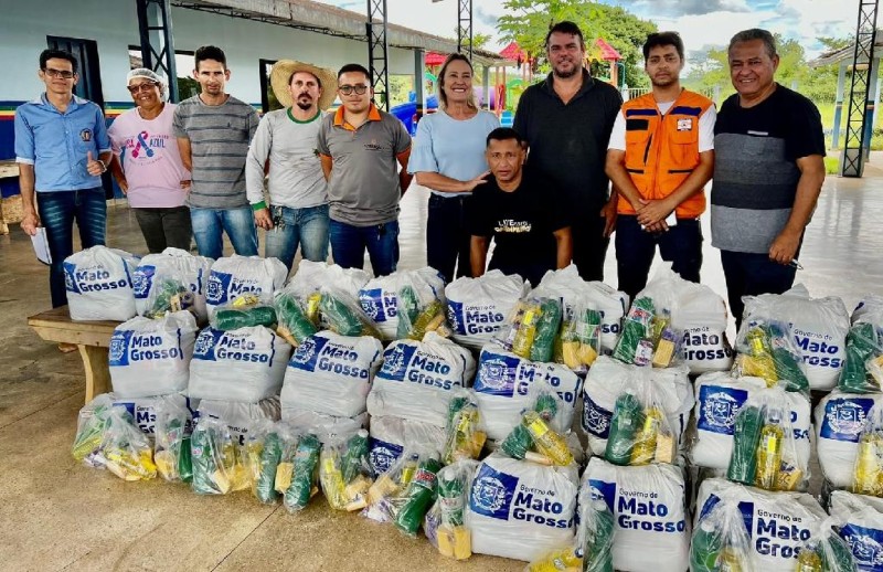 Setasc atende demanda emergencial e entrega cestas básicas e filtros de barro às famílias de Peixoto de Azevedo