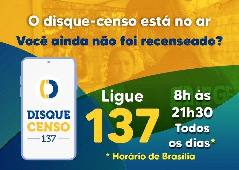 Moradores de Lucas do Rio Verde podem solicitar visita do Censo pelo telefone 137