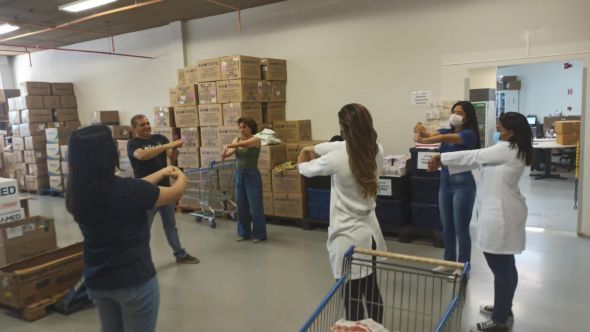Ginástica laboral para servidores do HMC e São Benedito ajuda a evitar lesões e doenças ocupacionais
