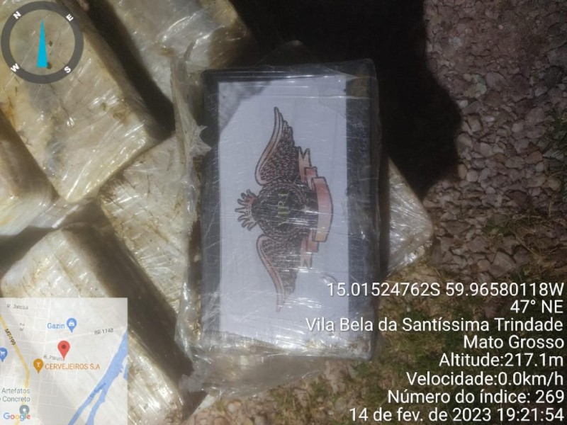 PM e Polícia Civil apreendem 51 tabletes de cocaína pura na fronteira