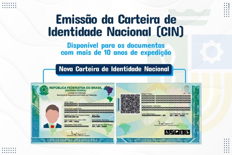 Agendamento para emissão da Carteira de Identidade Nacional está disponível em Lucas do Rio Verde