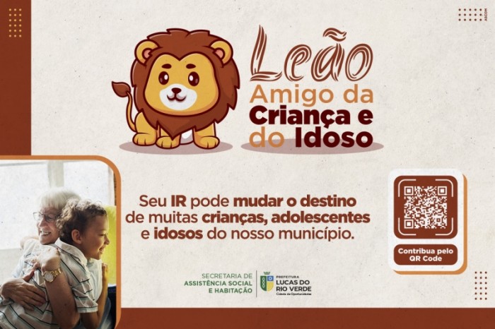 Luverdenses podem contribuir com a campanha Leão Amigo da Criança e do Idoso