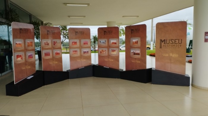 Cultura expõe painéis do Museu Histórico de Lucas do Rio Verde no Show Safra 2023