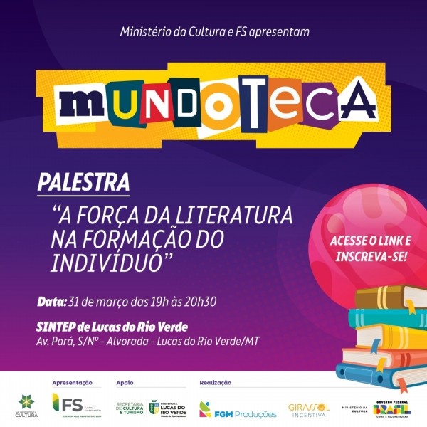 Prefeitura convida agentes culturais e professores da rede pública para palestra de integração sobre o Projeto Mundoteca