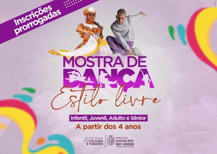 Inscrições para Mostra de Dança Estilo Livre são prorrogadas