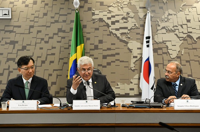 Grupo parlamentar Brasil-Coreia do Sul é instalado no Senado