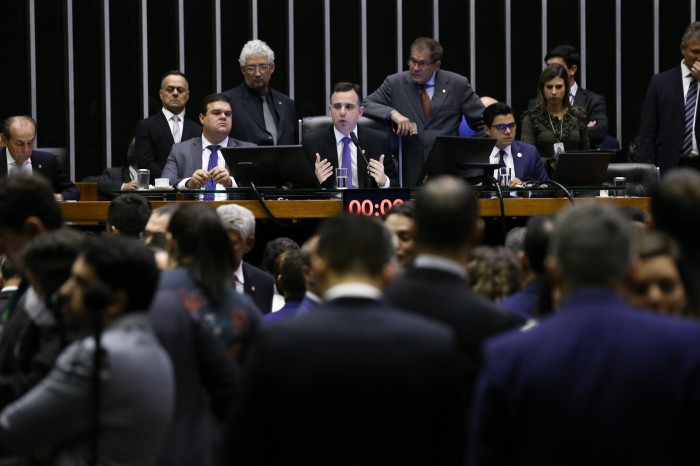 Pacheco lê requerimento e cria CPMI dos atos golpistas de 8 de janeiro