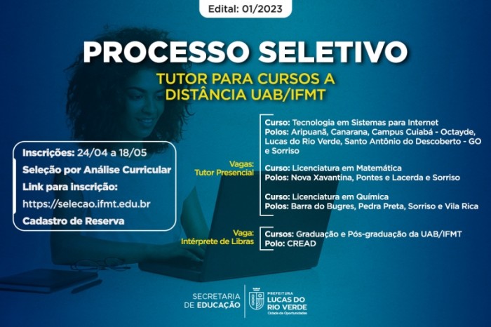 UAB abre processo seletivo para tutores do curso de Tecnologia em Sistemas para Internet