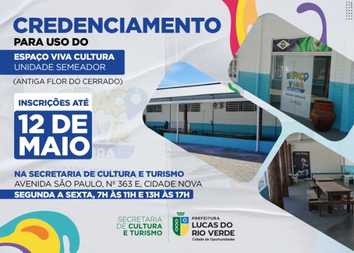 Inscrições para associações utilizarem o novo espaço de cultura terminam nesta sexta-feira (12)
