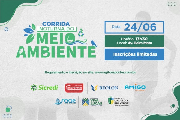 Inscrições abertas para Corrida Noturna do Meio Ambiente