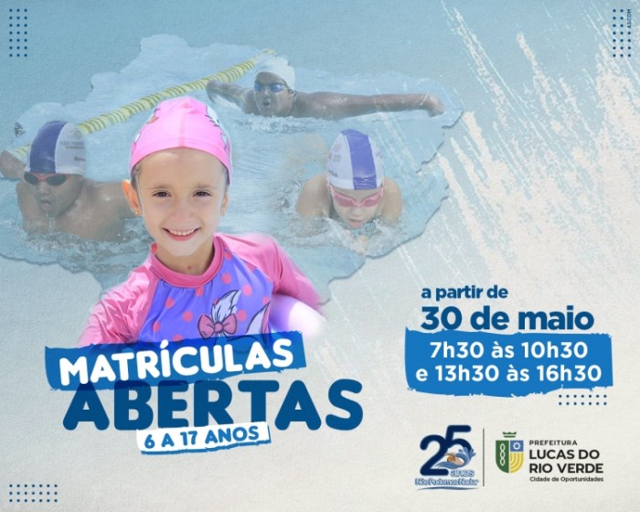 Nós Podemos Nadar abre novas matrículas para crianças e adolescentes