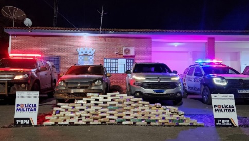 Cinco pessoas são presas transportando droga avaliada em R$ 1 milhão 