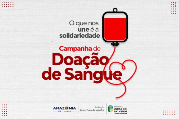 Campanha de doação de sangue será no PSF X Cerrado neste sábado (17)