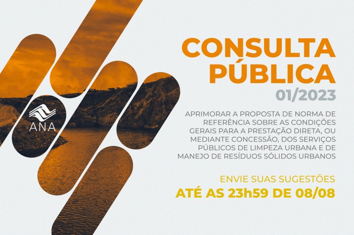 ANA abre consulta pública sobre norma de referência para serviços públicos de limpeza urbana e manejo de resíduos sólidos