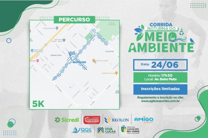 Ecorridinha fará parte da programação da Corrida Noturna do Meio Ambiente
