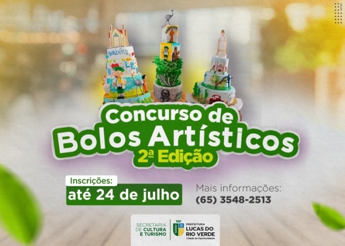Cultura abre inscrições para a 2ª edição do Concurso de Bolos