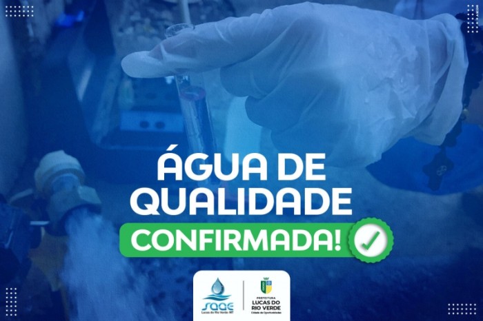 Autarquia realiza análises rotineiras para garantir qualidade da água distribuída à população luverdense