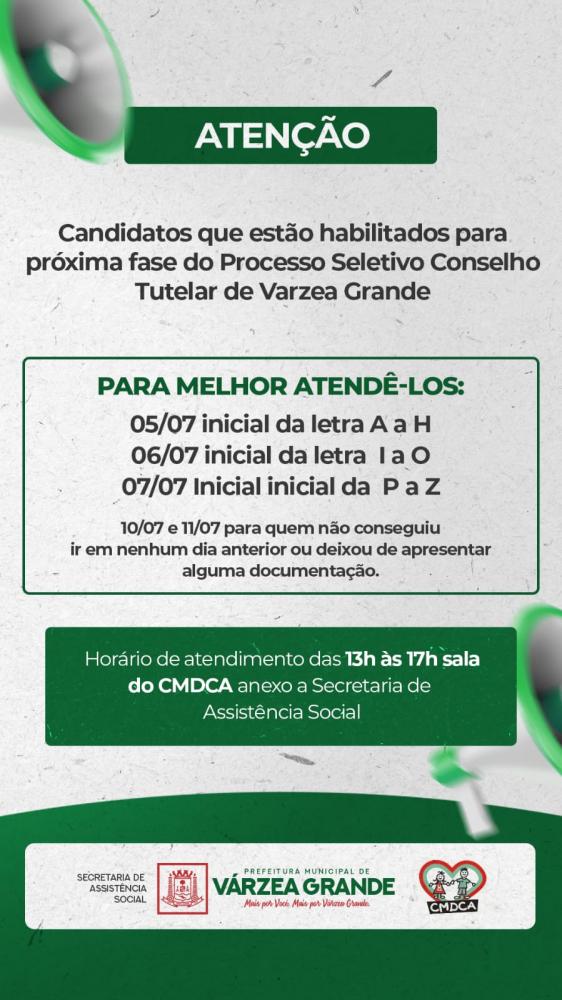 Aprovados em seletiva devem entregar documentação para inscrição no processo eleitoral