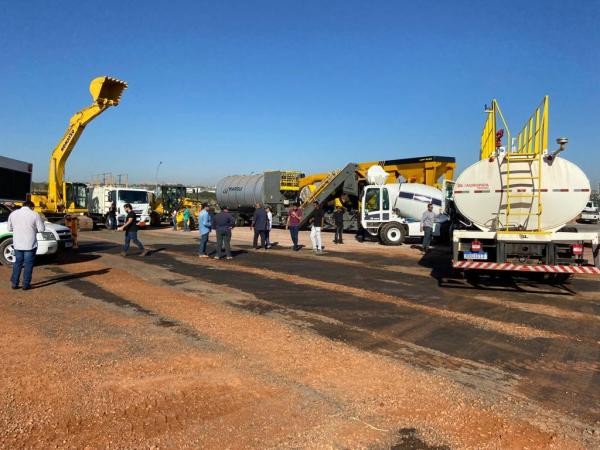 Sorriso recebe equipamentos para usina de asfalto