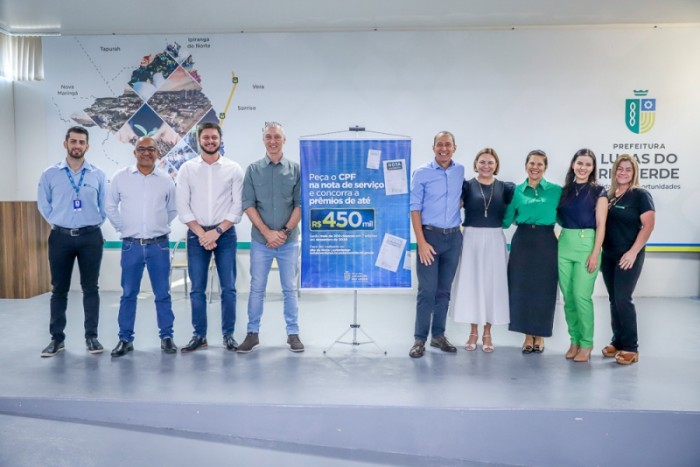 Campanha Nota Luverdense para prestadores de serviços é lançada pela Secretaria de Fazenda