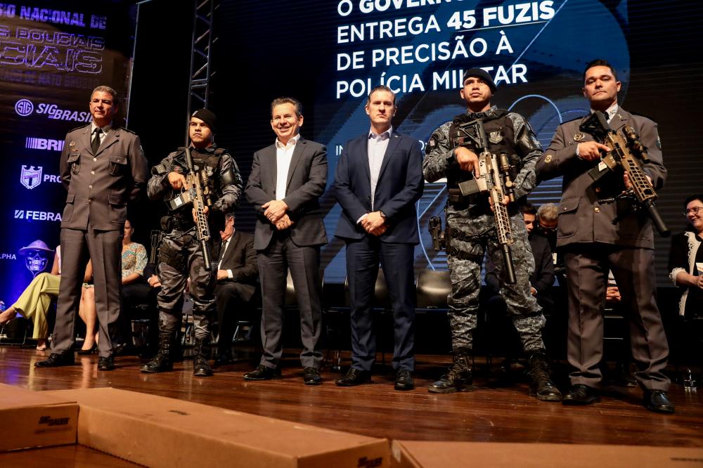  Governo do Estado entrega armamento para reforçar segurança no interior de Mato Grosso