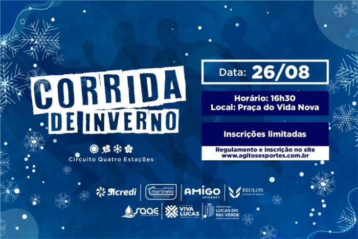 Estão abertas as inscrições para a Corrida de Inverno