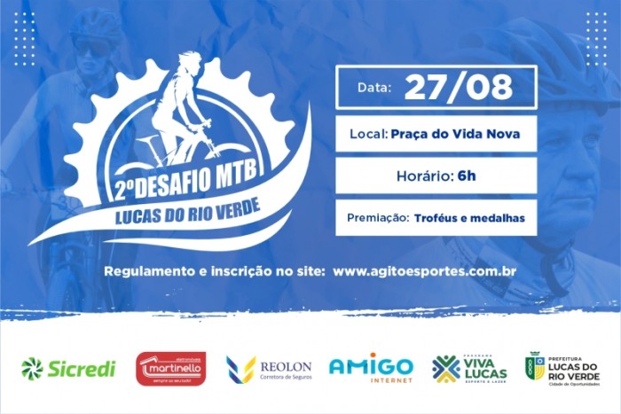2º Desafio MTB de Lucas do Rio Verde será dia 27 de agosto
