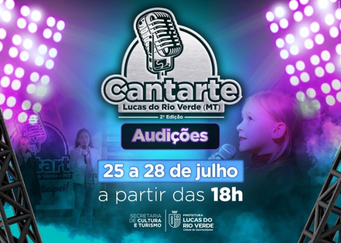 Audições do Cantarte 2023 começam nesta terça-feira (25)
