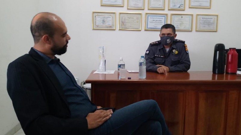 Em roteiro no Nortão de Mato Grosso ouvidor dialoga com delegado e comandante regionais