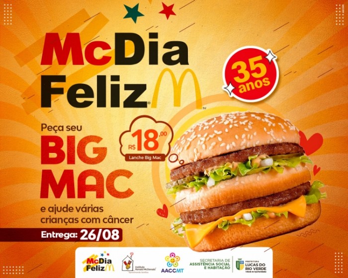 Lucas do Rio Verde lança campanha do McDia Feliz