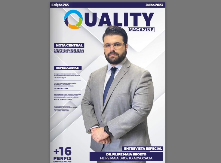 Escritório Filipe Maia Broeto Advocacia é destaque na revista internacional Quality Magazine