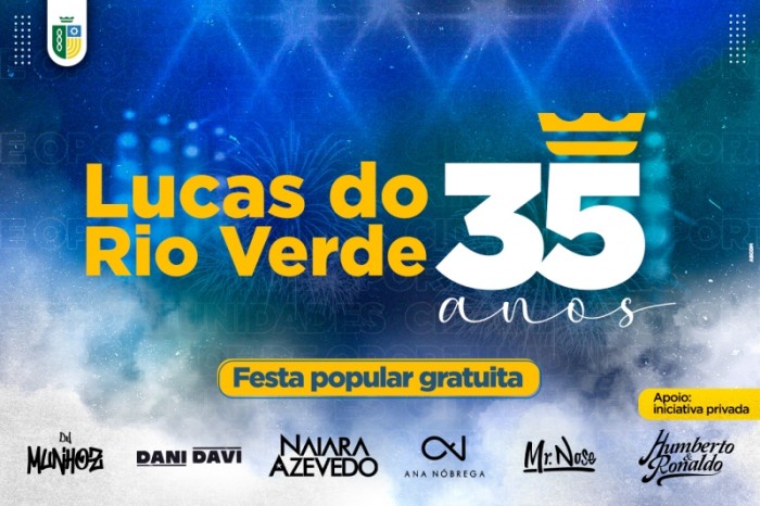 Aniversário de Lucas do Rio Verde terá programação religiosa e show gospel de Ana Nóbrega