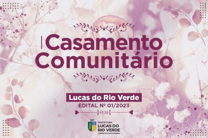 Cerimônia do Casamento Comunitário será realizada dia 26 de agosto