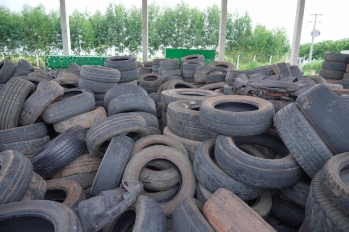 Quase 10 mil pneus foram recolhidos e receberam destinação correta em Lucas do Rio Verde