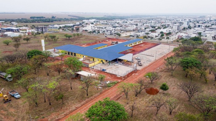 Obra da Escola Municipal Professor Marcelino Espíndola Dutra chega a fase final