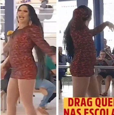 Drag queen faz show em Escola Estadual de Rondonópolis