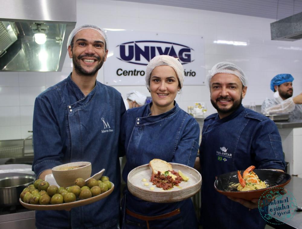 Cozinha do UNIVAG recebe oficinas práticas com chefs nacionais e regionais