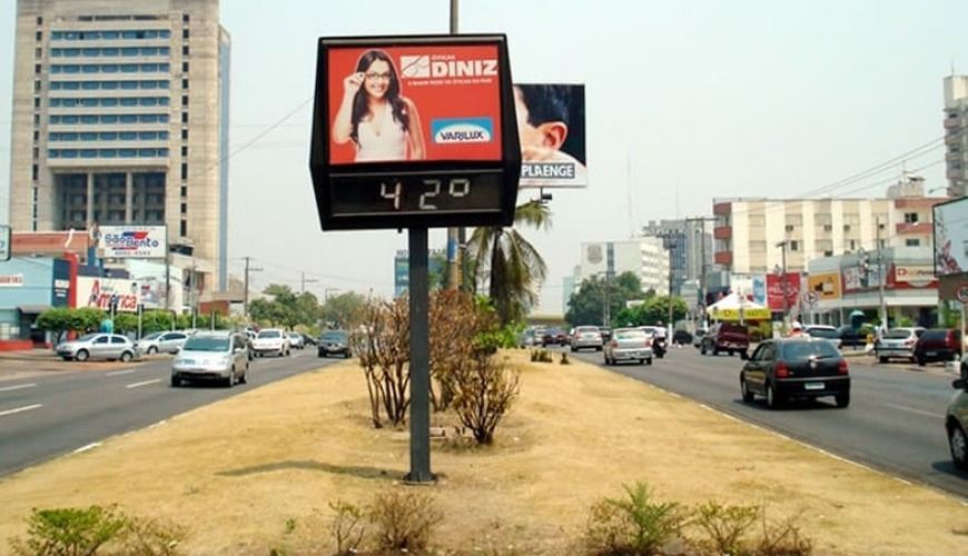 Cuiabá bate recorde de calor e é a cidade mais quente do país
