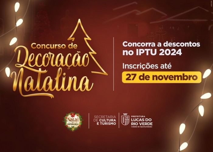 Concurso de Decoração Natalina está com as inscrições abertas