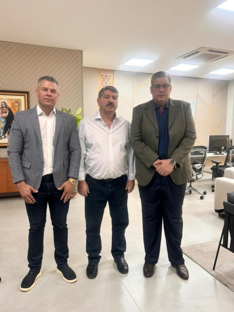 Vereador participa de reunião no TCE para tratar sobre atraso no salário dos médicos