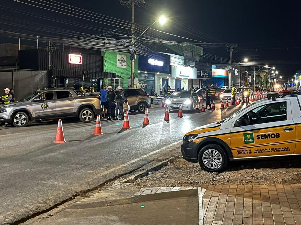 Treze motoristas são presos por dirigir embriagados em Cuiabá 