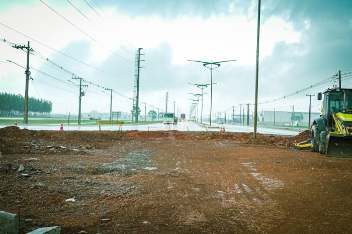 Nova rotatória na MT-449 deve melhorar o fluxo na região Industrial