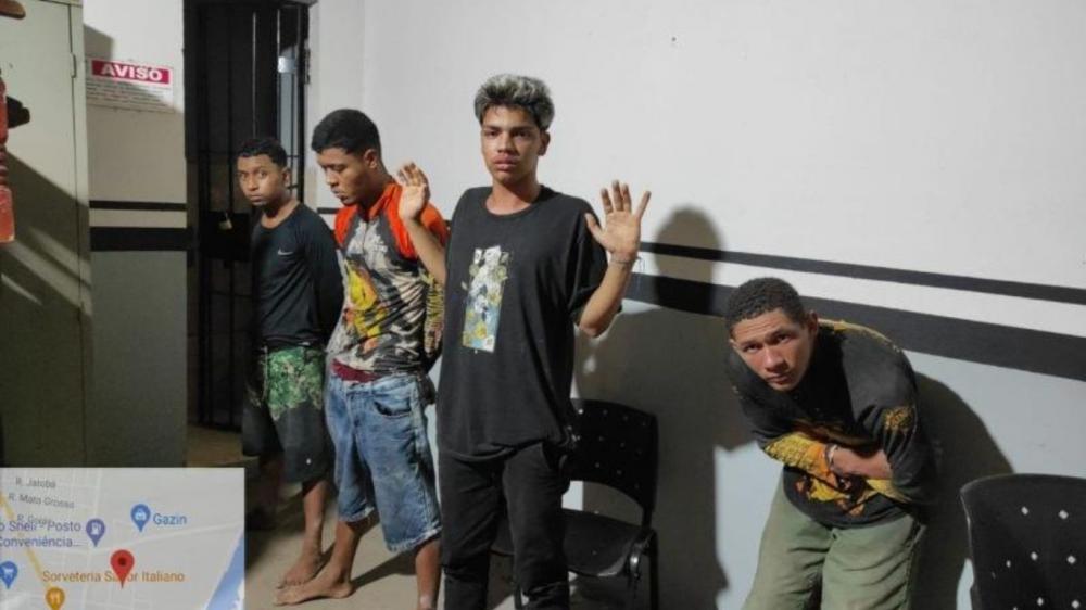 Quatro criminosos são presos após invadir agência bancária no interior de MT 