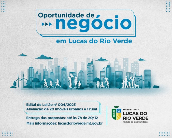 Prefeitura publica novo edital para venda de lotes urbanos e rurais em Lucas do Rio Verde