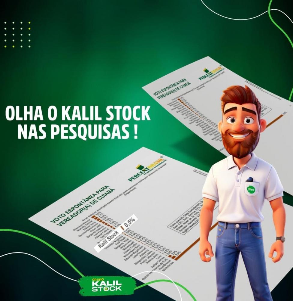 Candidato a uma vaga na Câmara de Cuiabá, Kalil Stock aparece na 14ª posição de intenção de votos na Capital