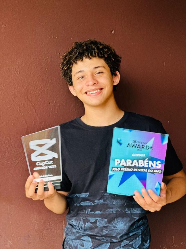 Jovem luverdense ganha prêmio após viralizar no CapCut