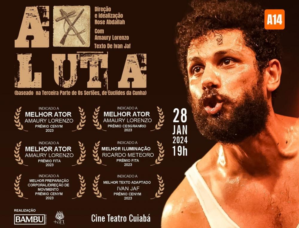 Espetáculo estrelado por Amaury Lorenzo chega a Cuiabá no dia 28 de Janeiro 